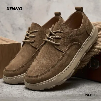 Genuine Cowhide Leather Rubber Sole Retro Casual Shoes